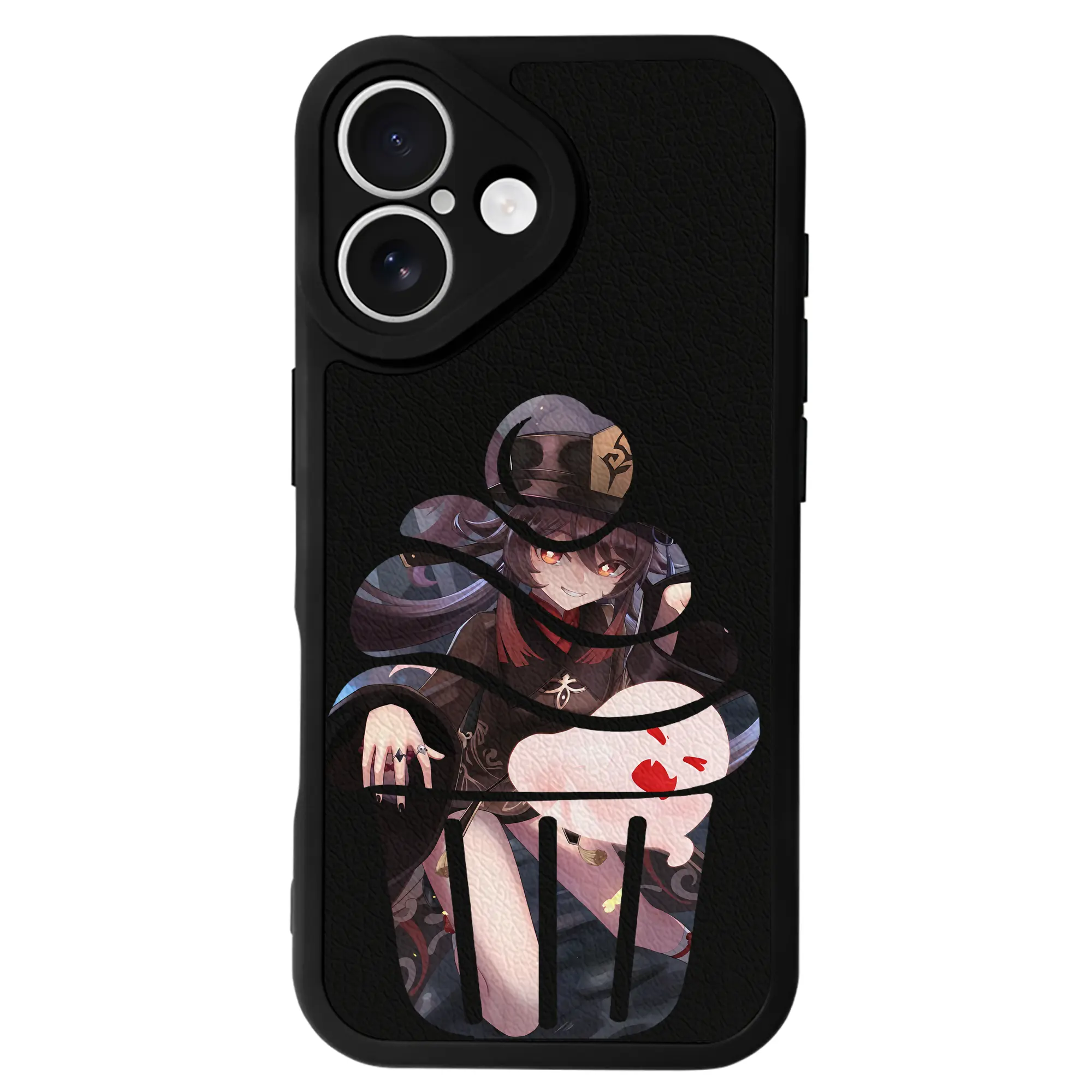 原 神 グッズ フータオ - IPhone 16シリーズ対応 ・ シリコンスマホケース ・ レザー調 ・ 高精度フィット ・ 耐衝撃 ・ ワイヤレス充電対応 ・ 精密カット